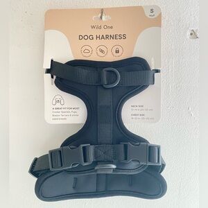 Wild One Dog Harness Black Size Small for Cocker Spaniels, Pugs, Boston Terriers